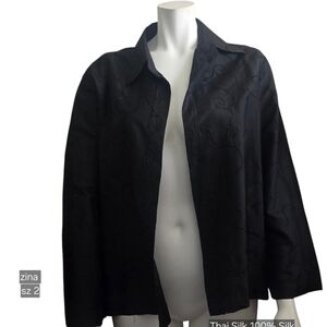 Black Silk Blouse